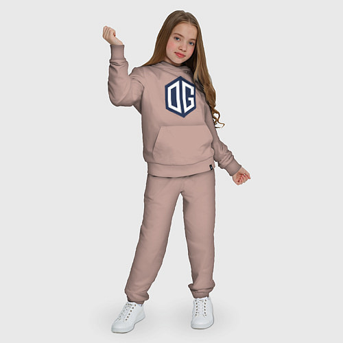 Детский костюм OG logo / Пыльно-розовый – фото 3