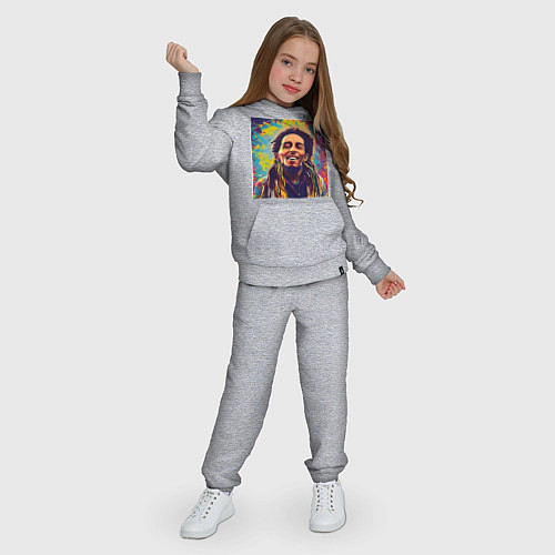 Детский костюм Граффити Кляксы Арт Боб Марли / Меланж – фото 3