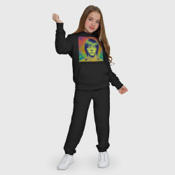 Костюм хлопковый детский Brian Jones Digital Glitch Art, цвет: черный — фото 2
