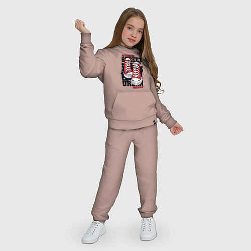 Детский костюм Authentic sneakers / Пыльно-розовый – фото 3