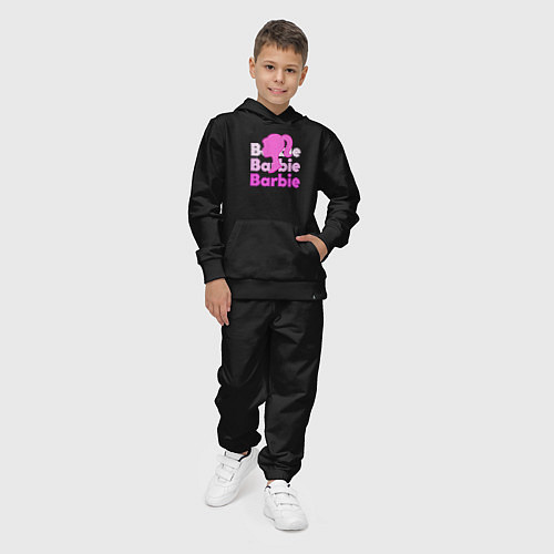 Детский костюм Логотип Барби объемный / Черный – фото 4
