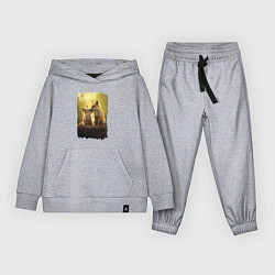 Костюм хлопковый детский Лисички сестрички, цвет: меланж