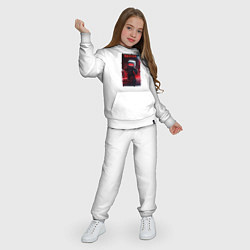 Костюм хлопковый детский Roblox red style, цвет: белый — фото 2