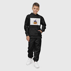Костюм хлопковый детский ХэллоуиН для праздника, цвет: черный — фото 2