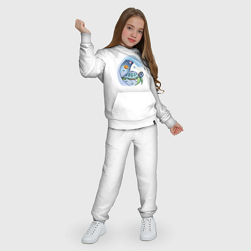 Детский костюм Черепаха в космосе / Белый – фото 3