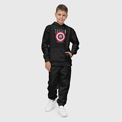 Костюм хлопковый детский Капитан анархия, цвет: черный — фото 2