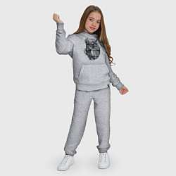 Костюм хлопковый детский Долгопят на ветке, цвет: меланж — фото 2