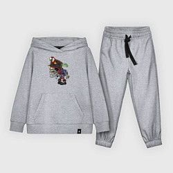 Костюм хлопковый детский Зомби-пират, цвет: меланж