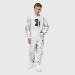Костюм хлопковый детский Depeche Mode - Dave Gahan Portrait, цвет: белый — фото 2