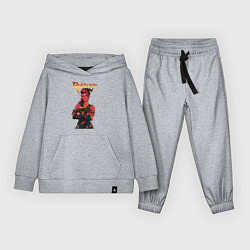 Костюм хлопковый детский Карлах - врата балдура, цвет: меланж