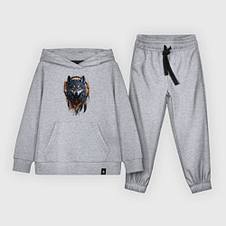 Костюм хлопковый детский Волк и ловец снов, цвет: меланж
