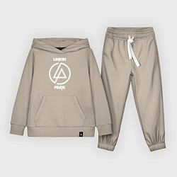 Костюм хлопковый детский Linkin Park logo, цвет: миндальный