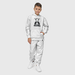 Костюм хлопковый детский Panda volleyball, цвет: белый — фото 2