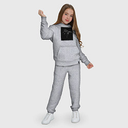 Костюм хлопковый детский Xo weeknd, цвет: меланж — фото 2