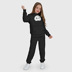 Костюм хлопковый детский Экстремальный Санта, цвет: черный — фото 2