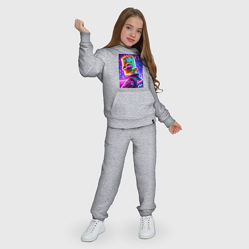 Детский костюм Cyber Bart - neon glow / Меланж – фото 3