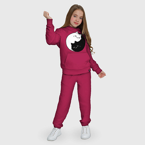 Детский костюм Кошачий ин янь / Маджента – фото 3