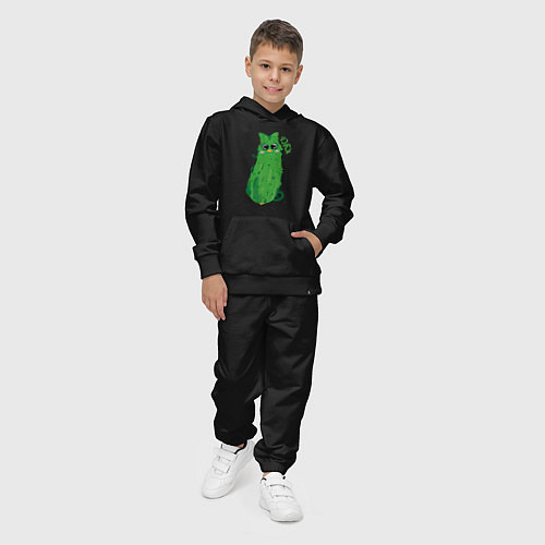 Детский костюм Котогурчик мальчик / Черный – фото 4