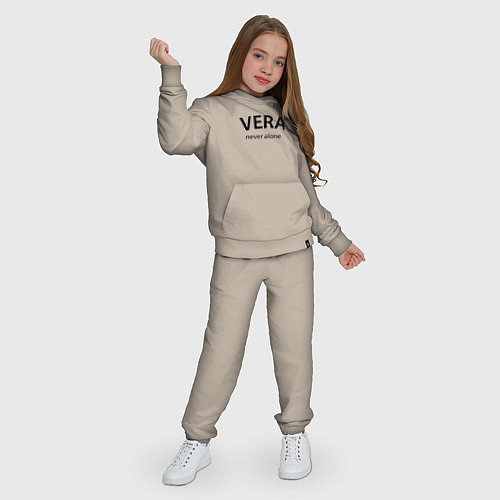 Детский костюм Vera never alone - motto / Миндальный – фото 3