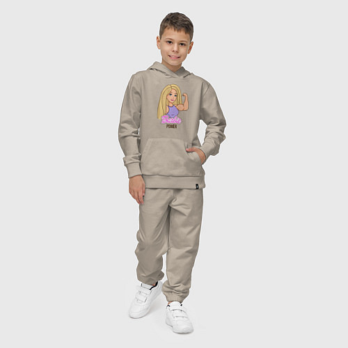 Детский костюм Barbie power / Миндальный – фото 4