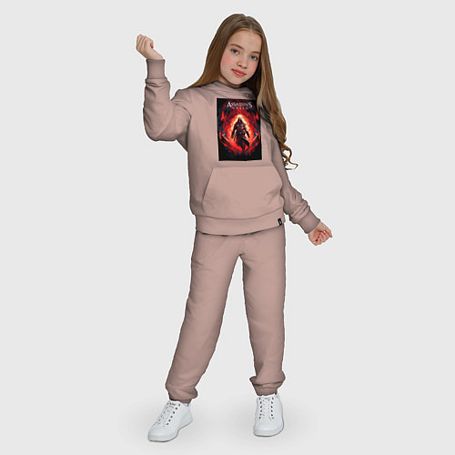 Детский костюм Assassins creed свозь пламя / Пыльно-розовый – фото 3