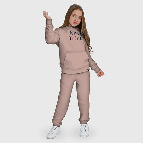Детский костюм New York apple / Пыльно-розовый – фото 3