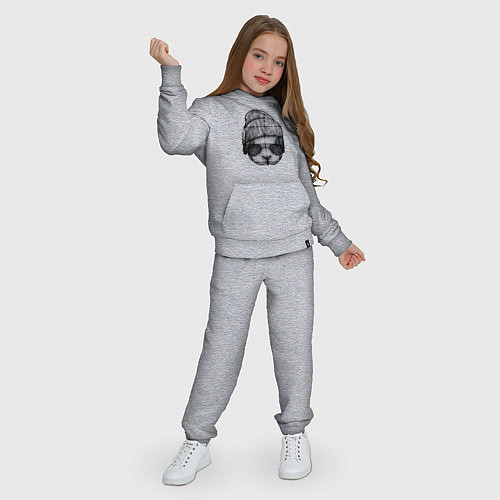 Детский костюм Кролик-хипстер / Меланж – фото 3