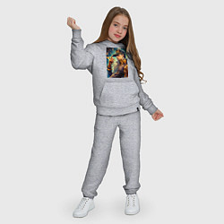 Костюм хлопковый детский Джотаро Куджо - fantasy ai art, цвет: меланж — фото 2