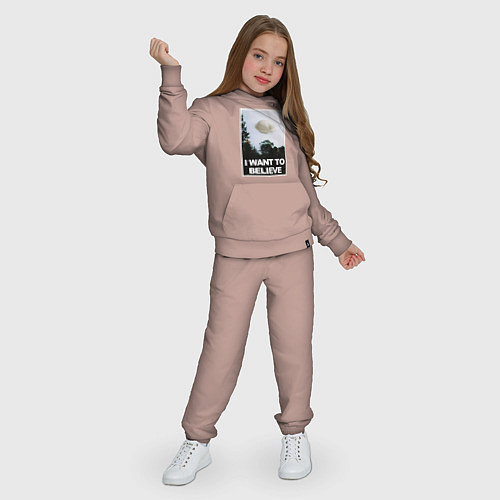 Детский костюм X files - dumpling / Пыльно-розовый – фото 3