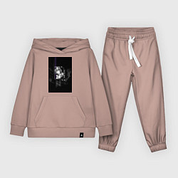 Костюм хлопковый детский Горничная Рем, цвет: пыльно-розовый