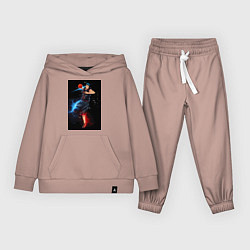 Костюм хлопковый детский Баскетбол Куроко Дайки Аоминэ, цвет: пыльно-розовый