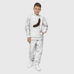 Костюм хлопковый детский Классный красивый орел гордая птица, цвет: белый — фото 2