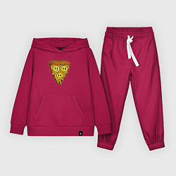 Костюм хлопковый детский Happy nation pizza, цвет: маджента