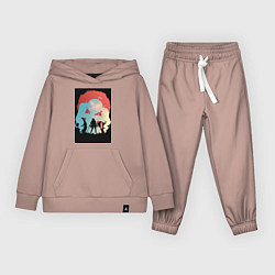 Костюм хлопковый детский Реинкарнация безработного Эрис Бореас Грейрат, цвет: пыльно-розовый