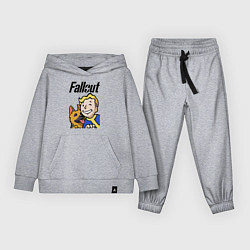 Костюм хлопковый детский Vault boy and shepherd, цвет: меланж