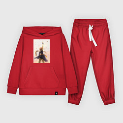 Костюм хлопковый детский Хвост Феи Нацу Драгнил, цвет: красный