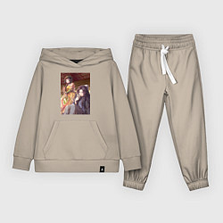 Костюм хлопковый детский Монолог фармацевта Жэньши выпивает, цвет: миндальный