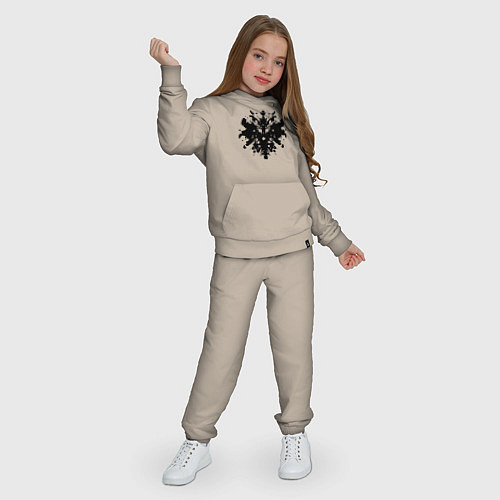 Детский костюм Тест Роршаха - психоделическая абстракция / Миндальный – фото 3