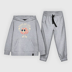 Костюм хлопковый детский Мозги - это круто, цвет: меланж