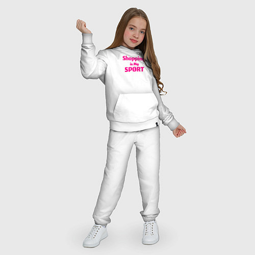 Детский костюм Шоппинг - мой спорт / Белый – фото 3