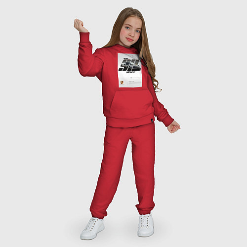 Детский костюм Porsche 911 стильный автомобиль / Красный – фото 3