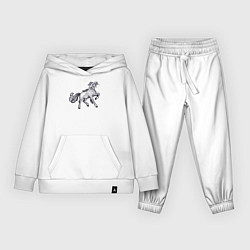 Костюм хлопковый детский Рыбоконь, цвет: белый