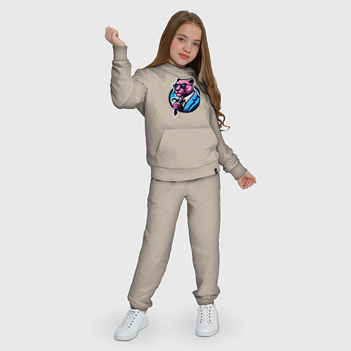 Детский костюм Брутально розовая пантера / Миндальный – фото 3