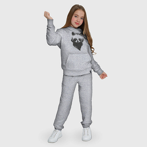 Детский костюм Лицо енота из деревьев / Меланж – фото 3