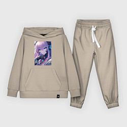 Костюм хлопковый детский Marin Kitagawa cyberpunk - collaboration, цвет: миндальный