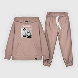 Костюм хлопковый детский Jungkook bts seven, цвет: пыльно-розовый