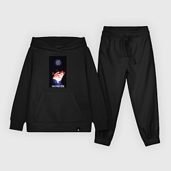 Костюм хлопковый детский Exo monster, цвет: черный