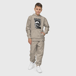 Костюм хлопковый детский The exploited - punk skull, цвет: миндальный — фото 2