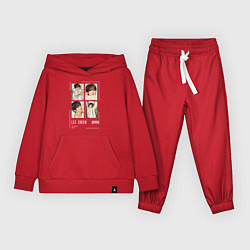 Костюм хлопковый детский Lee know stray kids cute, цвет: красный