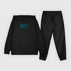 Костюм хлопковый детский 007 - Игра в кальмара, цвет: черный